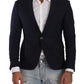 Domenico Tagliente Dark Blue Single Breasted Slim Fit Blazer