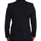 Dolce & Gabbana Dark Blue Single Breasted Coat MARTINI Blazer