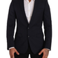 Dolce & Gabbana Dark Blue Single Breasted Coat MARTINI Blazer