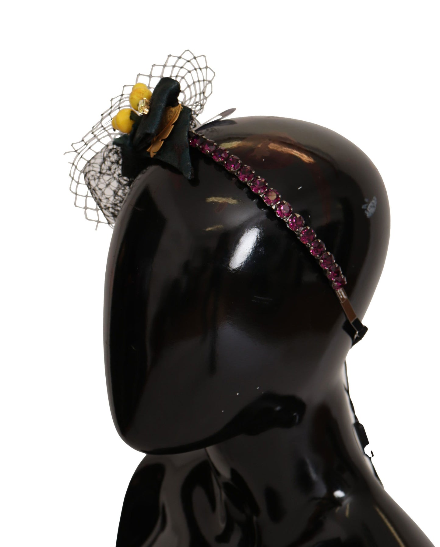 Dolce & Gabbana Purple Crystal Diadem Headband Lemons Sicily Tiara