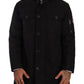 Dolce & Gabbana Black Denim Hooded Parka Coat Winter Jacket