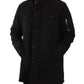 Dolce & Gabbana Black Denim Hooded Parka Coat Winter Jacket