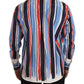 Dolce & Gabbana Red White Blue Striped Shirt