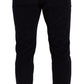 Dolce & Gabbana Blue Cotton Skinny Corduroy Trouser Pants