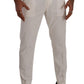 Dolce & Gabbana White Corduroy Cotton Men Tapered Pants