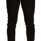 Dolce & Gabbana Brown DG Crown Logo Cotton Skinny Denim Jeans