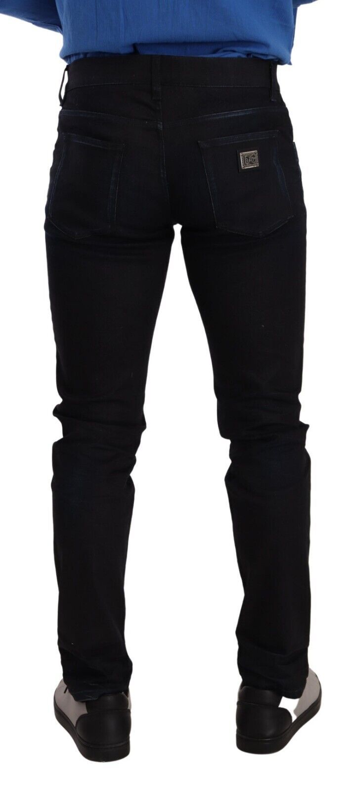 Dolce & Gabbana Blue Cotton Stretch Skinny Denim Jeans