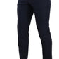 Dolce & Gabbana Dark Blue Wool Skinny Formal Dress Pants