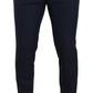 Dolce & Gabbana Dark Blue Wool Skinny Formal Dress Pants