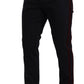 Dolce & Gabbana Blue Bordeaux Cotton Skinny Chino Pants