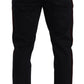 Dolce & Gabbana Blue Bordeaux Cotton Skinny Chino Pants