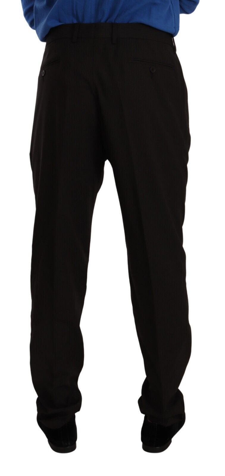 Dolce & Gabbana Brown Wool Skinny Formal Dress Pants