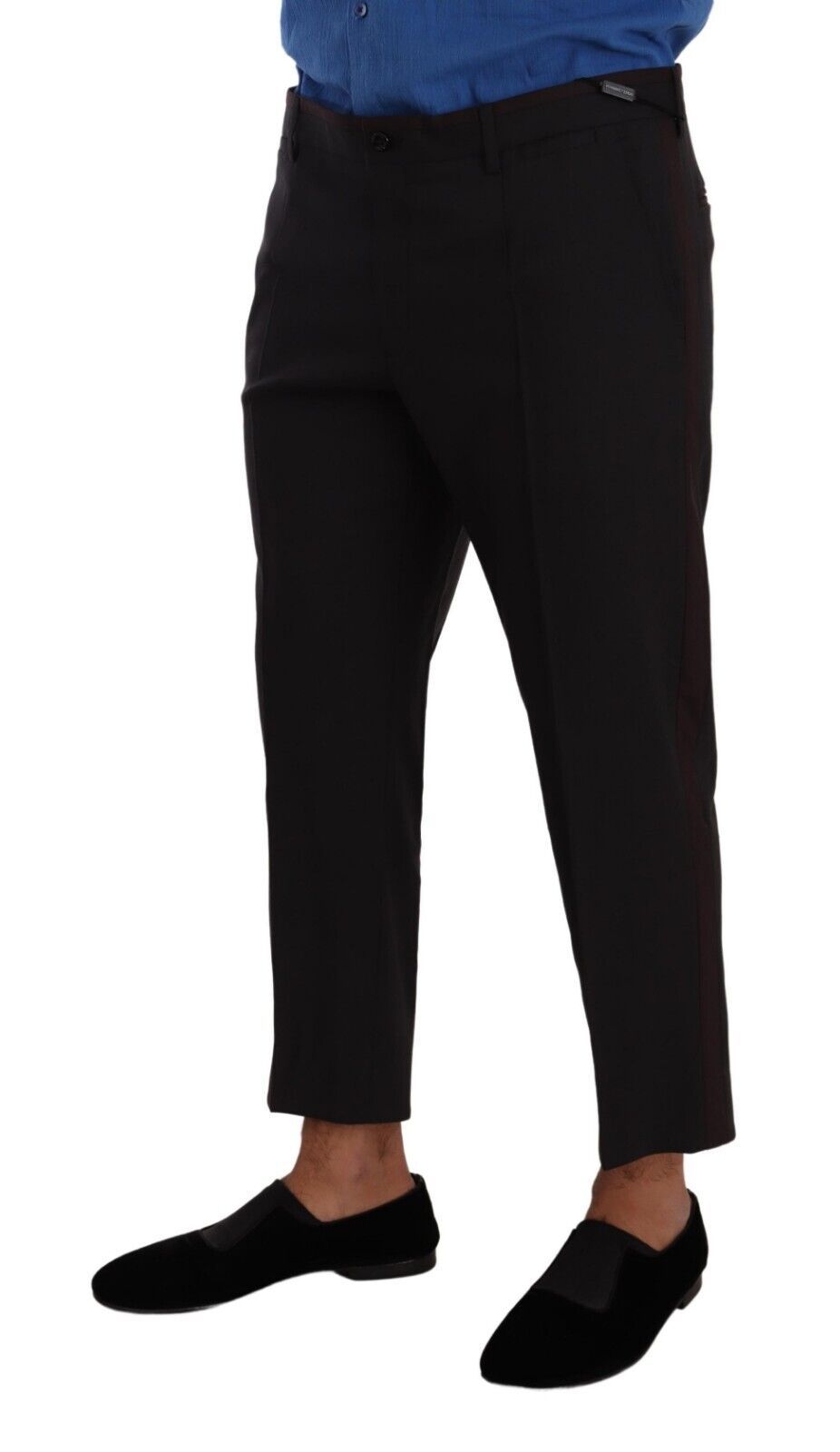 Dolce & Gabbana Gray Bordeaux Wool Trouser Dress Pants