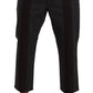 Dolce & Gabbana Gray Bordeaux Striped Cropped Trouser Pants