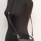 Michael Kors Mercer Small Black Signature Leather Bucket Crossbody Handbag Purse