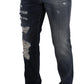 Dolce & Gabbana Blue Cotton Regular Denim Trousers Jeans