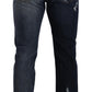 Dolce & Gabbana Blue Cotton Regular Denim Trousers Jeans