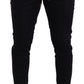 Dolce & Gabbana Blue Cotton Stretch Jogging Trouser Pants