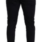 Dolce & Gabbana Blue Cotton Stretch Jogging Trouser Pants