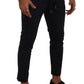 Dolce & Gabbana Blue Cotton Stretch Jogging Trouser Pants