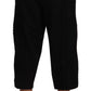 Dolce & Gabbana Black Cotton Torero Cropped Short Trouser Pants