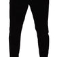 Dolce & Gabbana Black Cotton Corduroy Skinny Trouser Pants