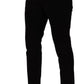 Dolce & Gabbana Black Cotton Corduroy Skinny Trouser Pants