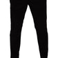 Dolce & Gabbana Black Cotton Corduroy Skinny Trouser Pants