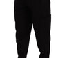 Dolce & Gabbana Black Cotton Stretch Tapered Cargo Pants