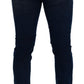 Dolce & Gabbana Blue Slim Fit Cotton Skinny Denim Trouser Jeans