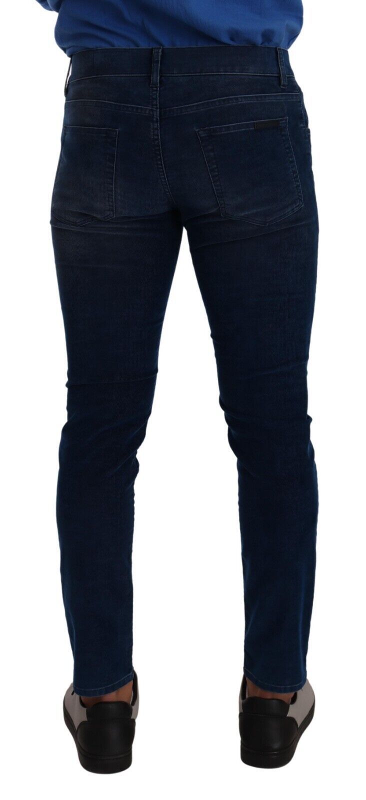 Dolce & Gabbana Blue Slim Fit Cotton Skinny Denim Trouser Jeans