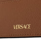 Versace Brown Calf Leather Card Holder Wallet