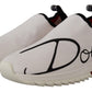 Dolce & Gabbana White Red Sorrento Sandals Sneakers