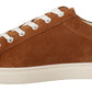 Dolce & Gabbana Brown Suede Leather Low Tops Sneakers Shoes