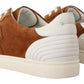 Dolce & Gabbana Brown Suede Leather Low Tops Sneakers Shoes