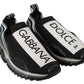 Dolce & Gabbana Black White SORRENTO Sport Stretch Sneakers