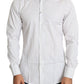 Dolce & Gabbana White Striped Formal MARTINI Shirt