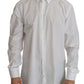 Dolce & Gabbana White 100% Cotton GOLD Slim Dress Shirt