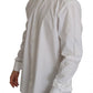 Dolce & Gabbana White 100% Cotton GOLD Slim Dress Shirt