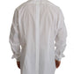 Dolce & Gabbana White 100% Cotton GOLD Slim Dress Shirt