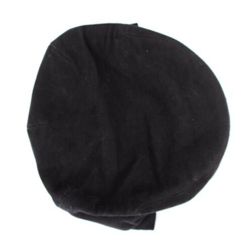 Dolce & Gabbana Black Cotton Logo Newsboy Cap Hat Cabbie