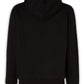 Versace Jeans Black Silver Logo Hooded Sweatshirt