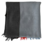 Dolce & Gabbana Gray Fringe Neck Wrap Cotton Scarf