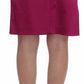 Dolce & Gabbana Pink Black Above Knees Cotton Stretch Skirt