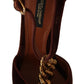 Dolce & Gabbana Brown Coppar Devotion Heart Sandals Shoes