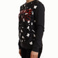 Versace Jeans Black Leopard Logo Sweater