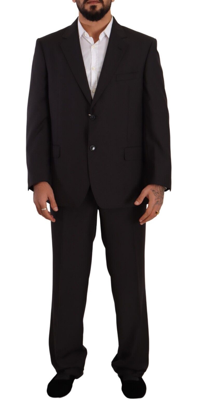 Domenico Tagliente Gray Single Breasted Suit