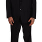 Domenico Tagliente Black Single Breasted Suit