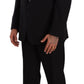 Domenico Tagliente Black Single Breasted Suit