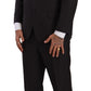 Domenico Tagliente Dark Gray Single Breasted Formal Suit